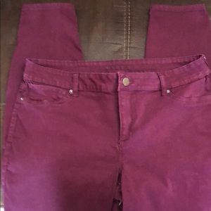 Plum jeggings